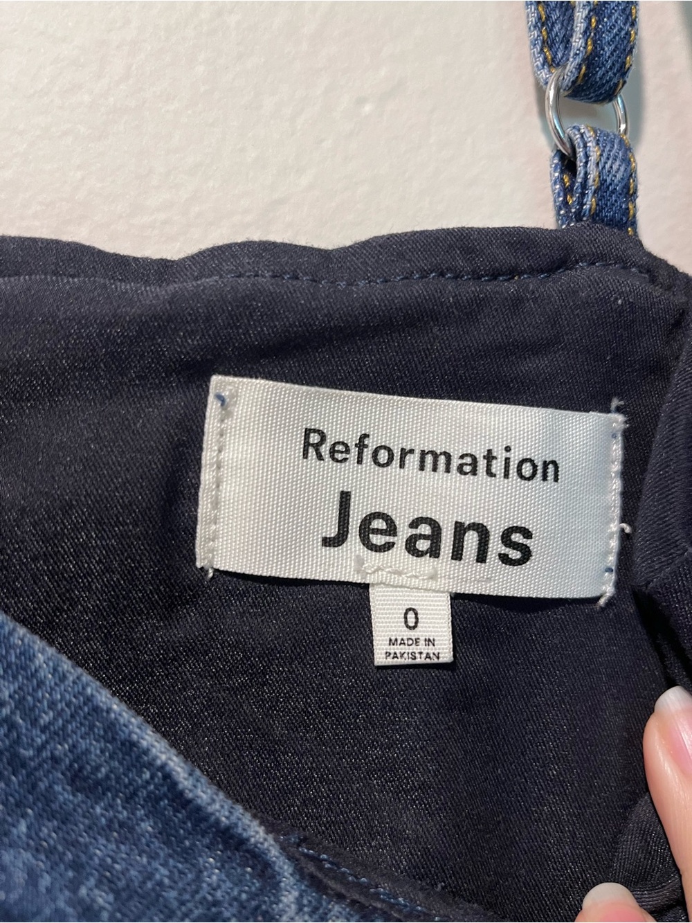 Reformation Daphne Wide-Leg Denim Jumpsuit - Picture 10 of 11